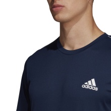 adidas Tennis-Tshirt Club 3 Stripes navyblau Herren
